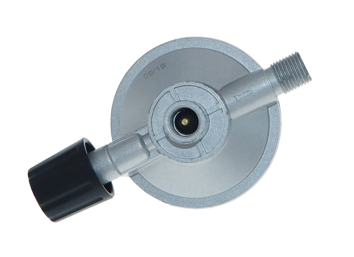 METER STAR Bottiglia di gas propano da 1LB e piccolo contenitore di butano - Set di regolatori regolabili con tubo da 80 cm, filettatura sinistra G1/4 pollici e filettatura universale girevole Flare