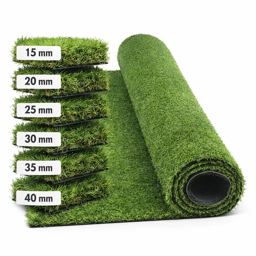 Prato Sintetico 1x5 m Erba Artificiale Drenante Diverse Altezze 15 20 25 30 35 40 mm Effetto Realistico Soffice per Giardino Balcone Terrazzo LEMAG SRL (30MM)