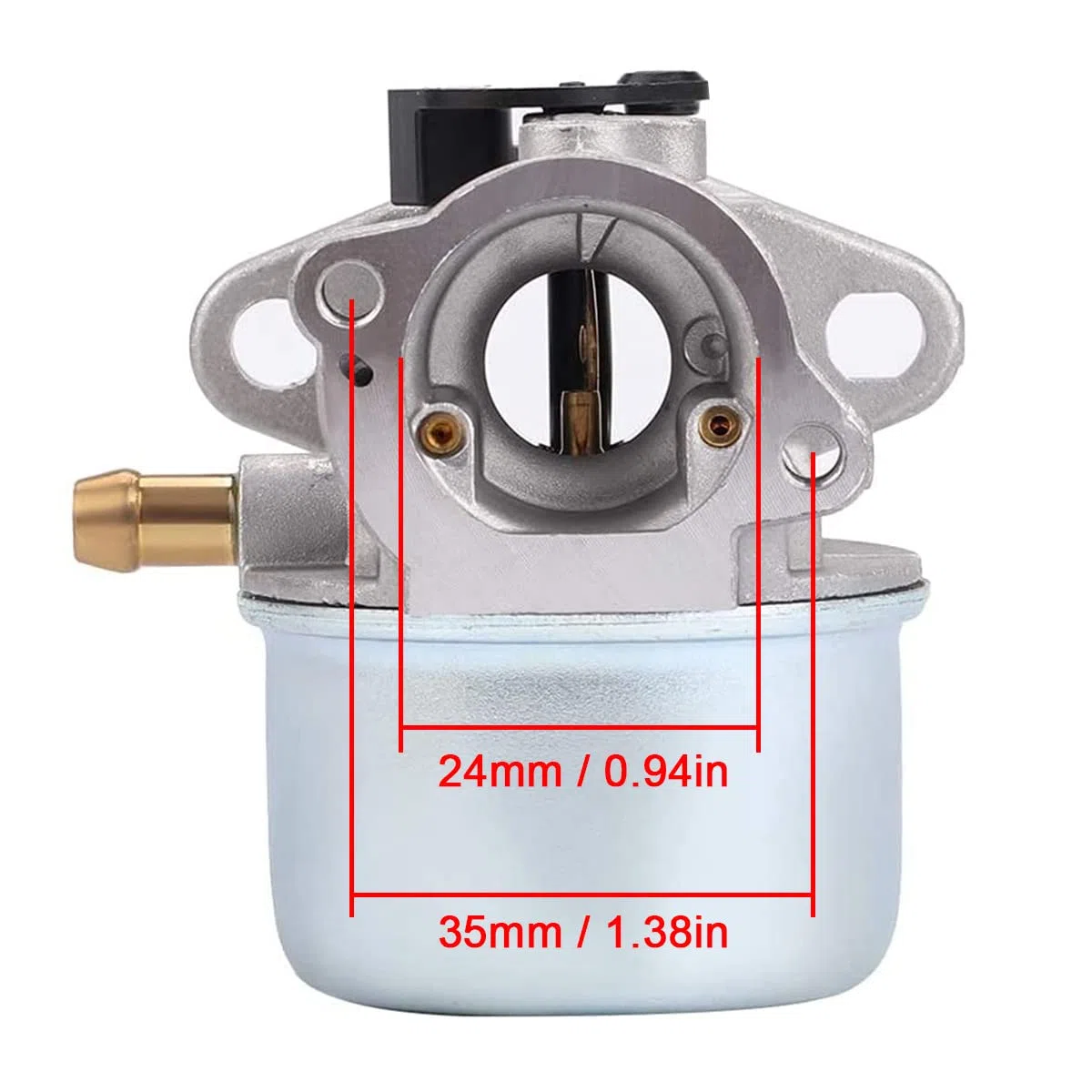 ZAMDOE 799868 498170 Carburatore per Briggs & Stratton 124T02 124T07 126M02 129700 12V800 12C700 Piccoli motori a 4 tempi, sostituisce 14111 799872 694202, con base di primer per filtro dell'aria