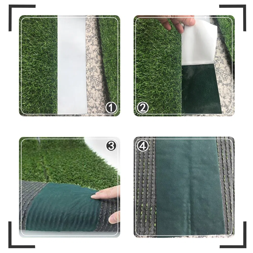 Nastro Adesivo per Erba Sintetica,Nastro Giunzione Prato Sintetico da 10mx15cm,Nastro Autoadesivo per Cucitura di Erba,Nastro di Aggraffatura di Erba Artificiale per Posa Erba da Giardino