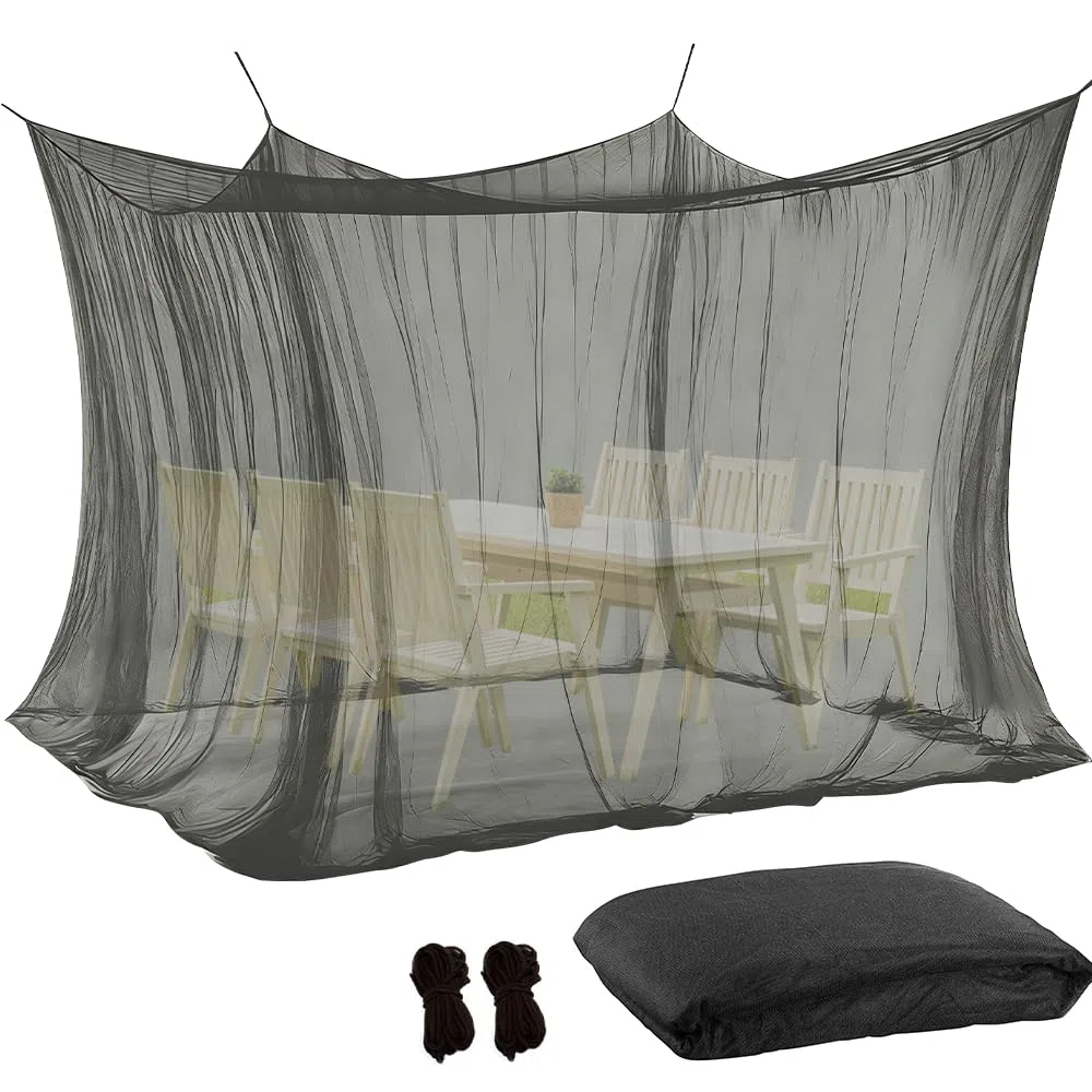 Zanzariera per esterni, per interni ed esterni, 300 x 300 x 250 cm, zanzariera per letto a baldacchino, rettangolare, per gazebo, terrazza, lodge