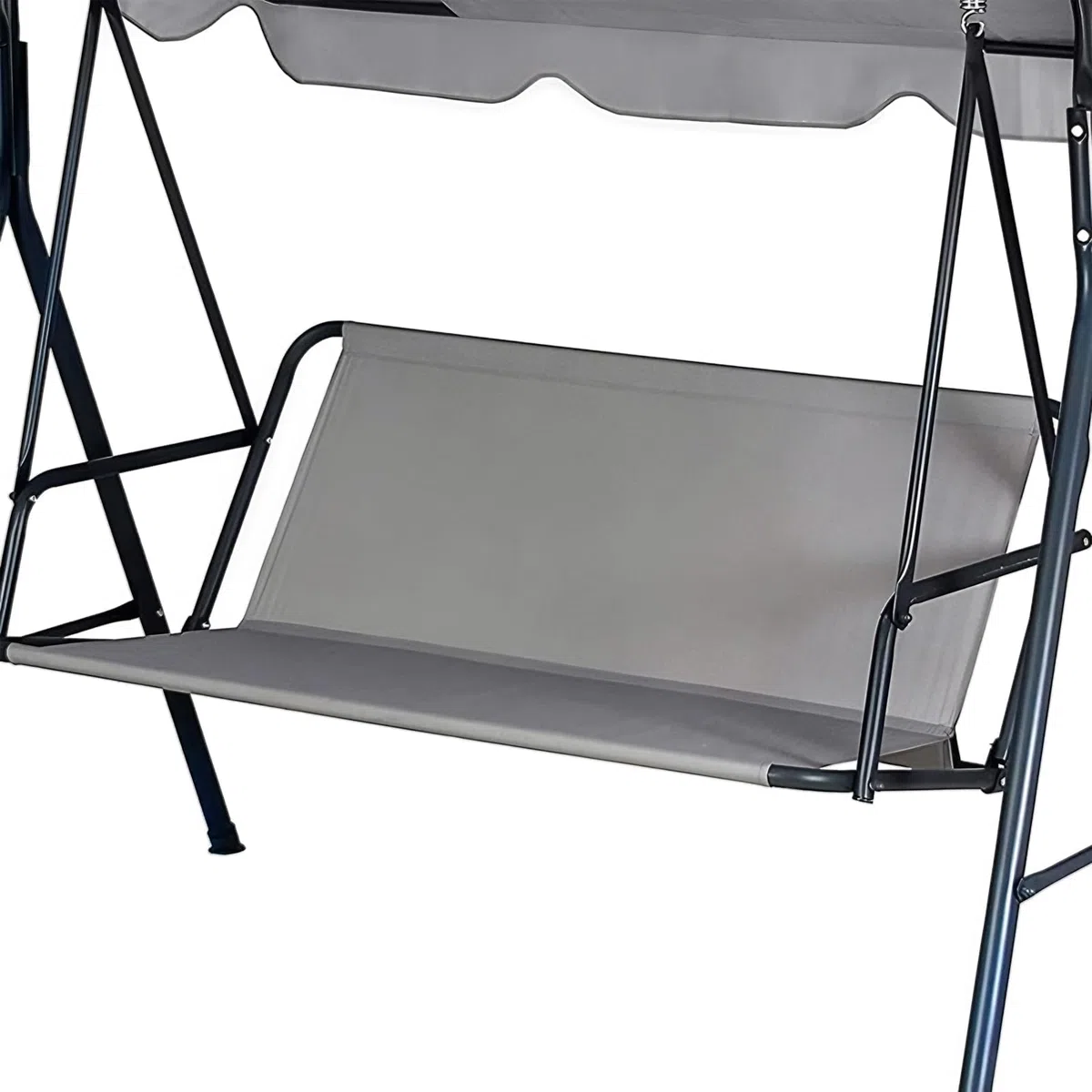 Rivestimento di ricambio per dondolo Hollywood, impermeabile, Oxford 900D, tessuto antistrappo, per dondolo da giardino e balcone, facile da montare (grigio, 115 x 48 x 48 cm)
