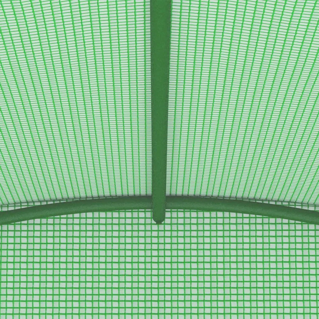 vidaXL Serra Vivaio Orto Giardinaggio Riparo per Piante Frutteto Domestico Aiuola Arredo Struttura Tunnel Giardino in Acciaio 3,43x2x2 m