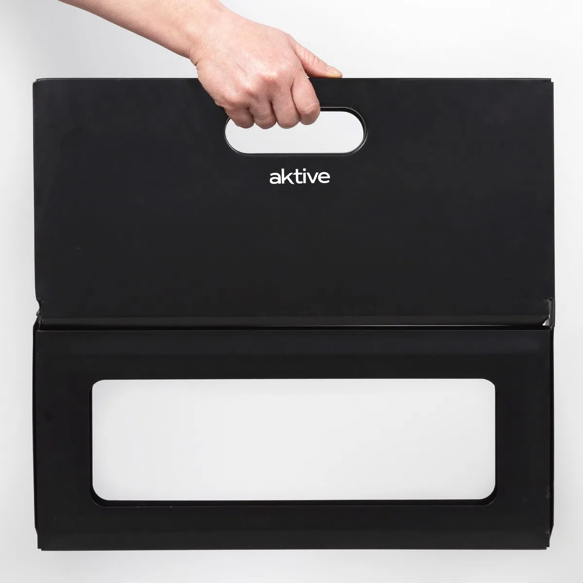 AKTIVE 63033 - Barbecue portatile e pieghevole a carbone in acciaio, con maniglia per il trasporto, misure 45 x 29 x 30 cm, facile da montare e trasportare, per campeggio, terrazza, balcone