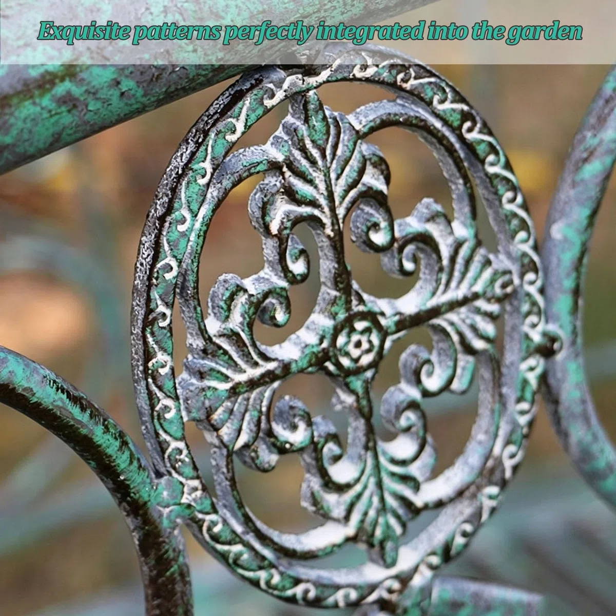 Ponte ad arco in metallo per giardino, passerella decorativa in ferro | Ringhiere di sicurezza per prato, laghetto, giardino, patio, fattoria, cortile
