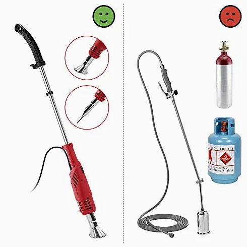Bruciatore elettrico per erbacce, macchina termica multifunzione per giardino e patio
