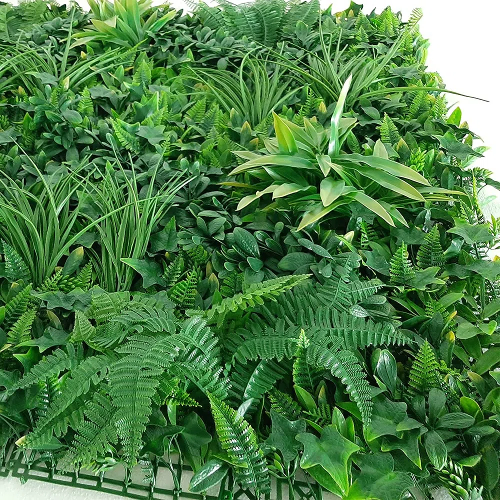 XONE Siepe Artificiale Jungle 100x100cm | Siepe Finta Foglie Giungla | Edera Sintetica Verde Ringhiera