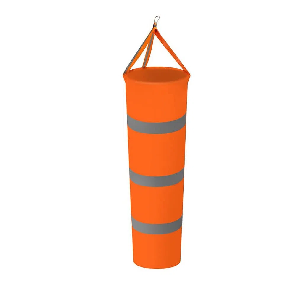 2 calzini di misura del vento, per aeroporto, per esterni, giardino, patio, arancione, a vento, misura di direzione, 100 cm