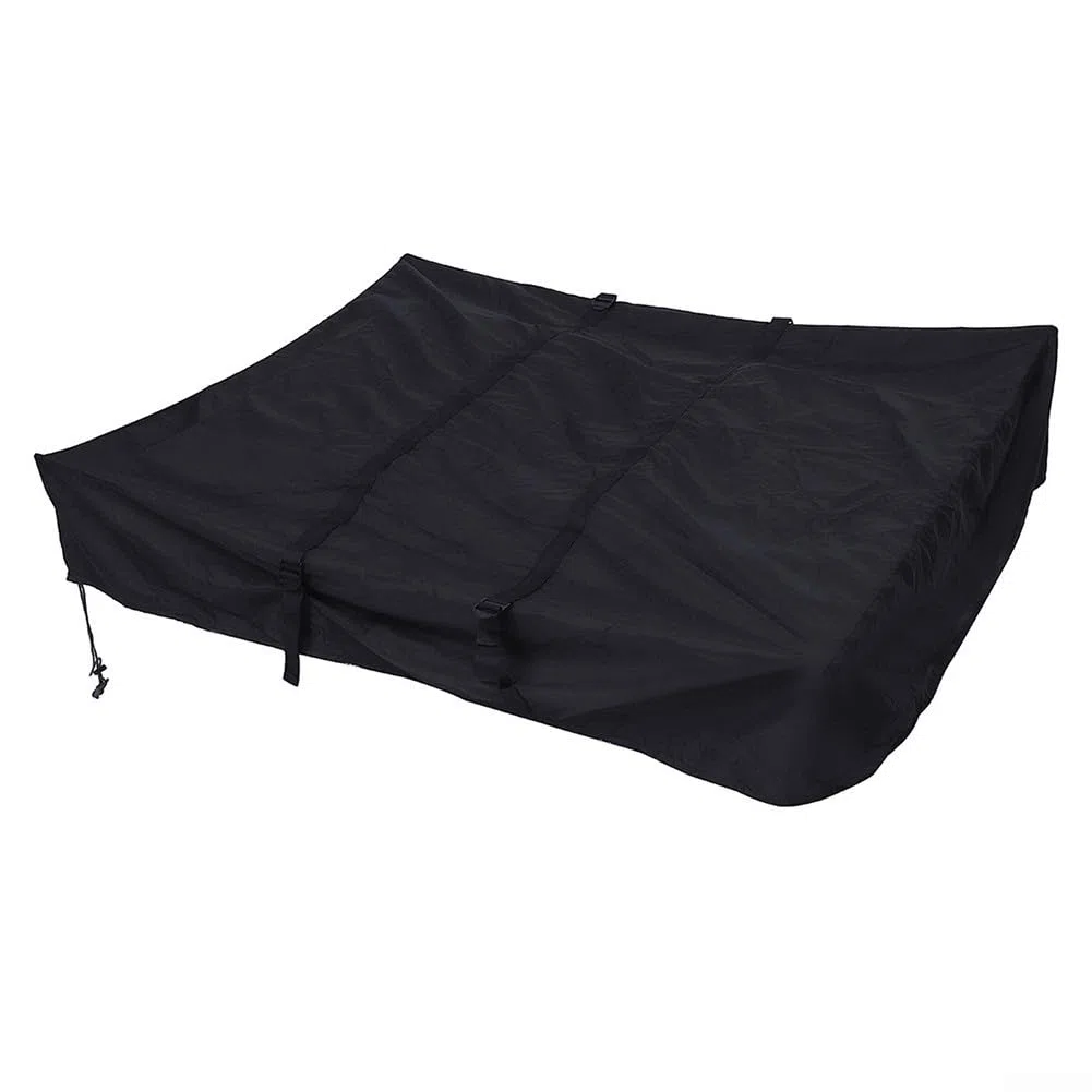 Copertura per tenda da tetto esterno, tessuto Oxford 420D per protezione solare, copertura pieghevole per tenda da tetto con borsa portaoggetti, per auto, campeggio, escursionismo, 143 x 120 x