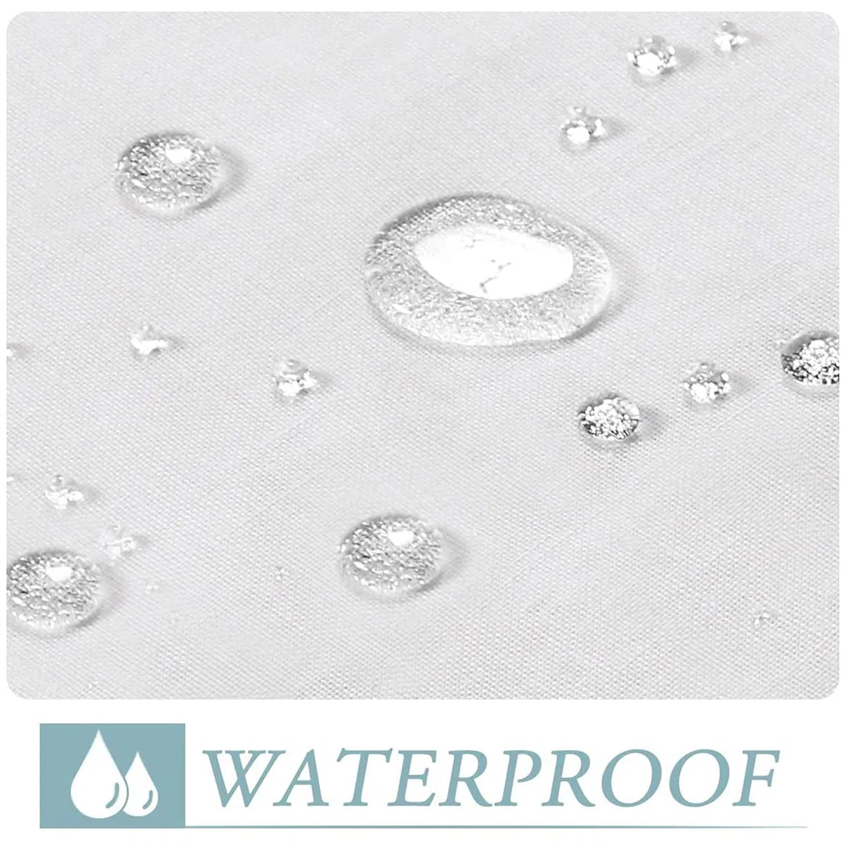 Tende Trasparenti in Lino per Esterni 1-Pezzo per Patio Impermeabili-Divisorio per Interni/Esterni Linguetta Rimovibile Autoadesiva per Gazebo/Cabina (132 x 213cm,White)