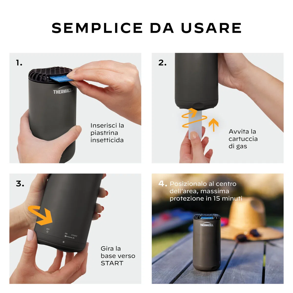 Thermacell Ricarica per Repellente Antizanzare, Protezione 21m², Inodore, Senza Spruzzi, Sicuro per Tutti, 120 Ore di Durata, 10 Cartucce + 30 Piastrine (Confezione da 2)
