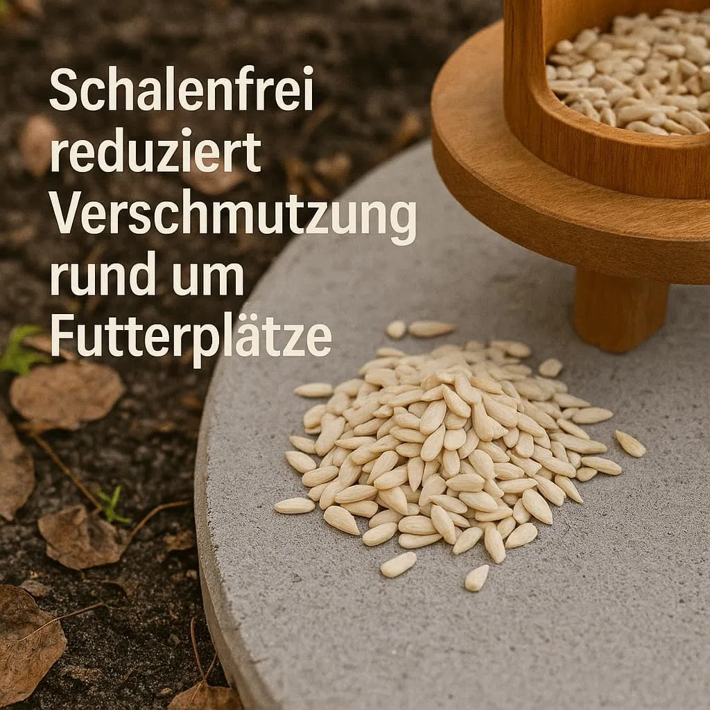 GiDeli Semi di girasole pelati, 5 kg, colore naturale, alimentazione per uccelli, uccelli selvatici, girasoli in secchio