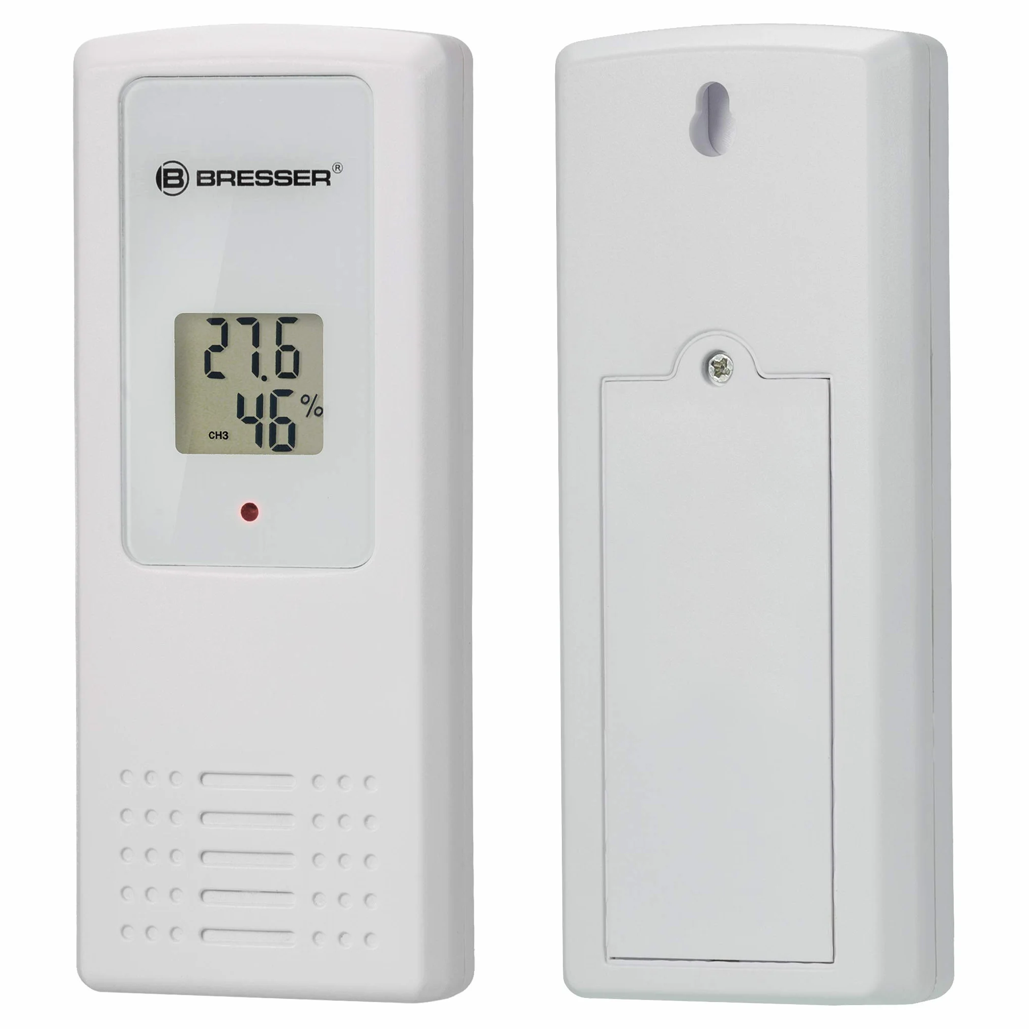 BRESSER Termoigrometro, bianco, 10,5 x 2,5 x 12 cm