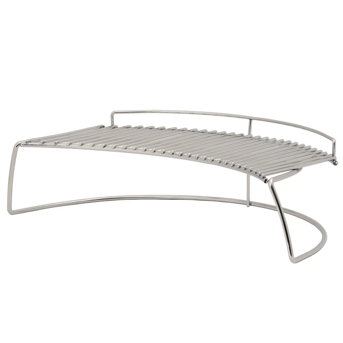 BBQ-Toro Griglia di riscaldamento Tonda in acciaio inox | 45 x 14 x 10 cm | Adatta per barbecue tondi di Ø 57 cm | Griglia per il 2. Livello | Universal Warming Rack | Universal Warming Rack