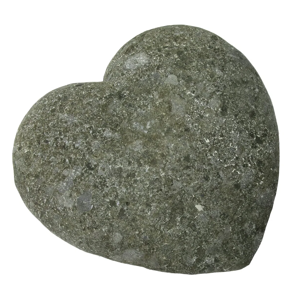 STONE art & more Esclusiva pietra naturale a forma di cuore, Ø 15 cm, decorazione da giardino, lavorazione in pietra, pezzo unico resistente al gelo