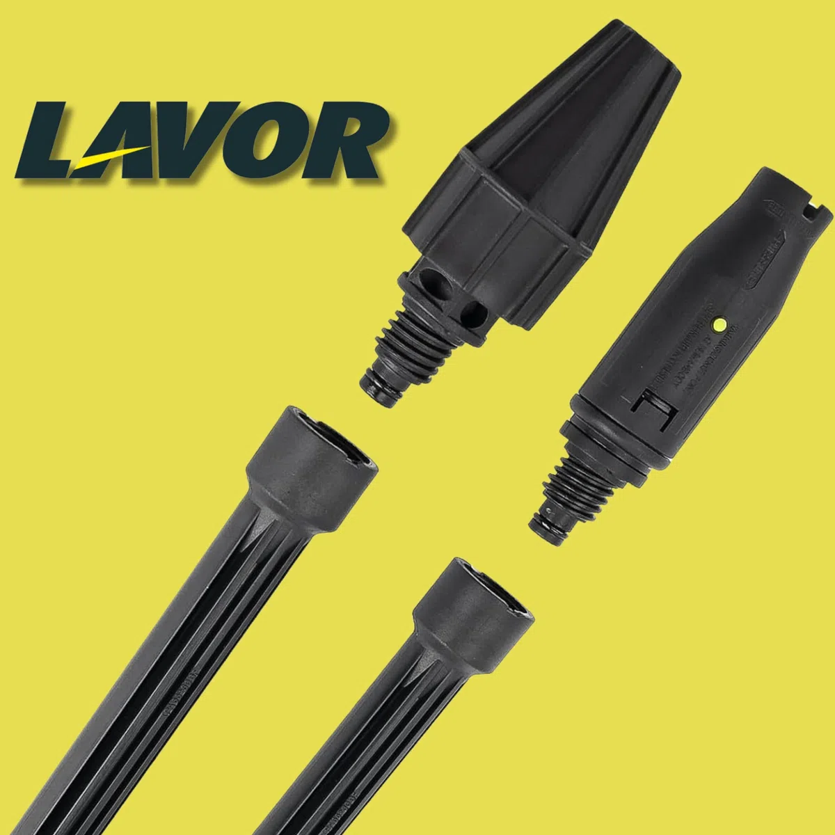 Pistola per Idropulitrice Lavor S'09 con Lancia a Getto Variabile e Lancia Rotante, Adattatore 1/4" Incluso, Compatibile con Idropulitrici Lavor, Attacco Rapido