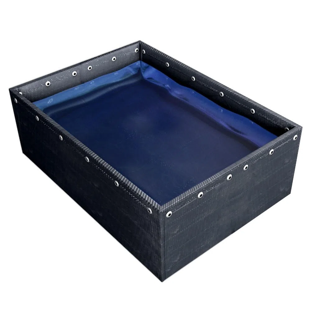 Portatile PVCPond 3x1x0.8m Pieghevole Outdoor Water Sto Tank Sopra Terra rium per la cultura Ideale per Irrigat e piscine del cortile.