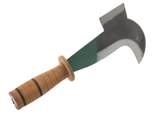 BRIXO Roncola Doppio Taglio Pennato Mod.Cacciatore Art.243 Acciaio Inossidabile Destro Tradizionale