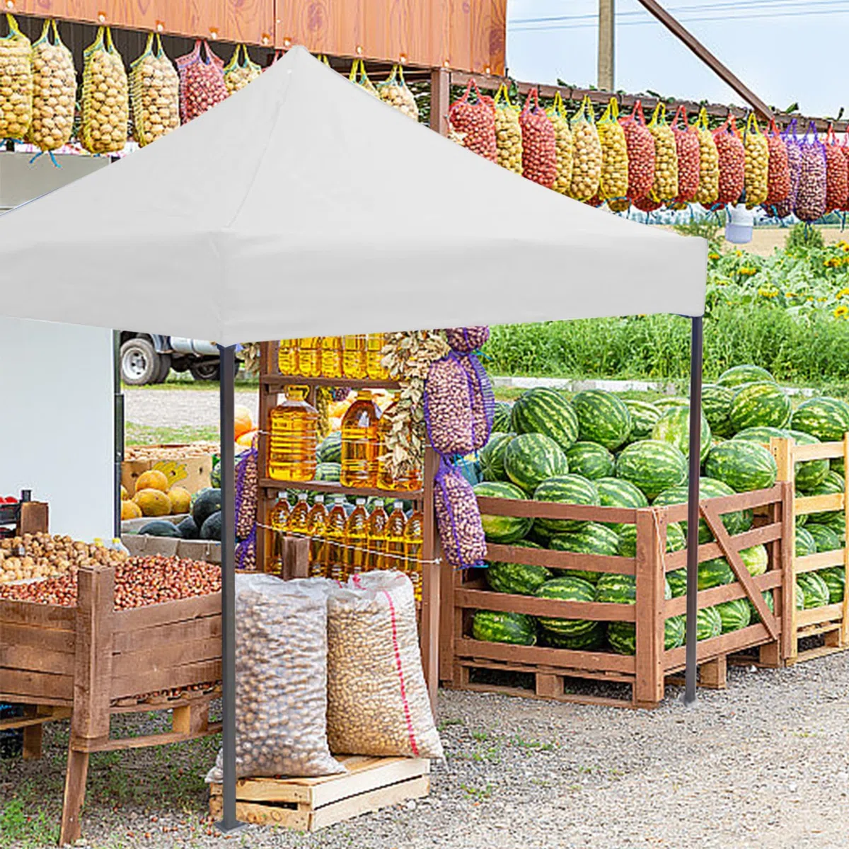 Tetto per gazebo, copertura resistente ai raggi UV e all'acqua, tenda da sole portatile indipendente per feste all'aperto, copertura di ricambio per gazebo, fodera di ricambio per baldacchino da
