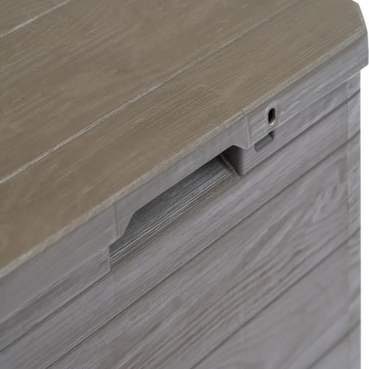 ARKEM Baule da Giardino Effetto Legno Organizer Box Giocattoli Multibox Impermeabile Esterni,Baule da Giardino 90 L Marrone