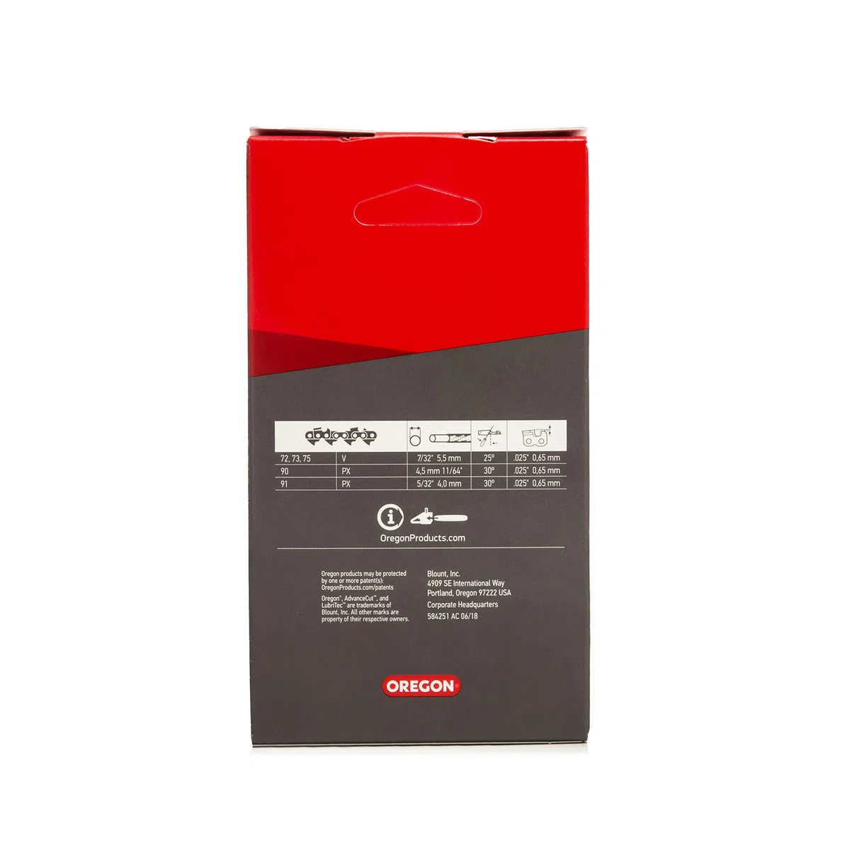 Oregon 90PX045E Catena per motosega passo 3/8" - 0,043" (1,1 mm), calibro 45, maglie di trasmissione (90SG) - catena da 12 pollici