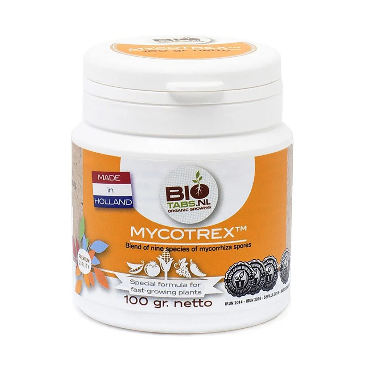 Fertilizzante / Nutriente per radici 100% Organico Mycotrex di BioTabs (100g)