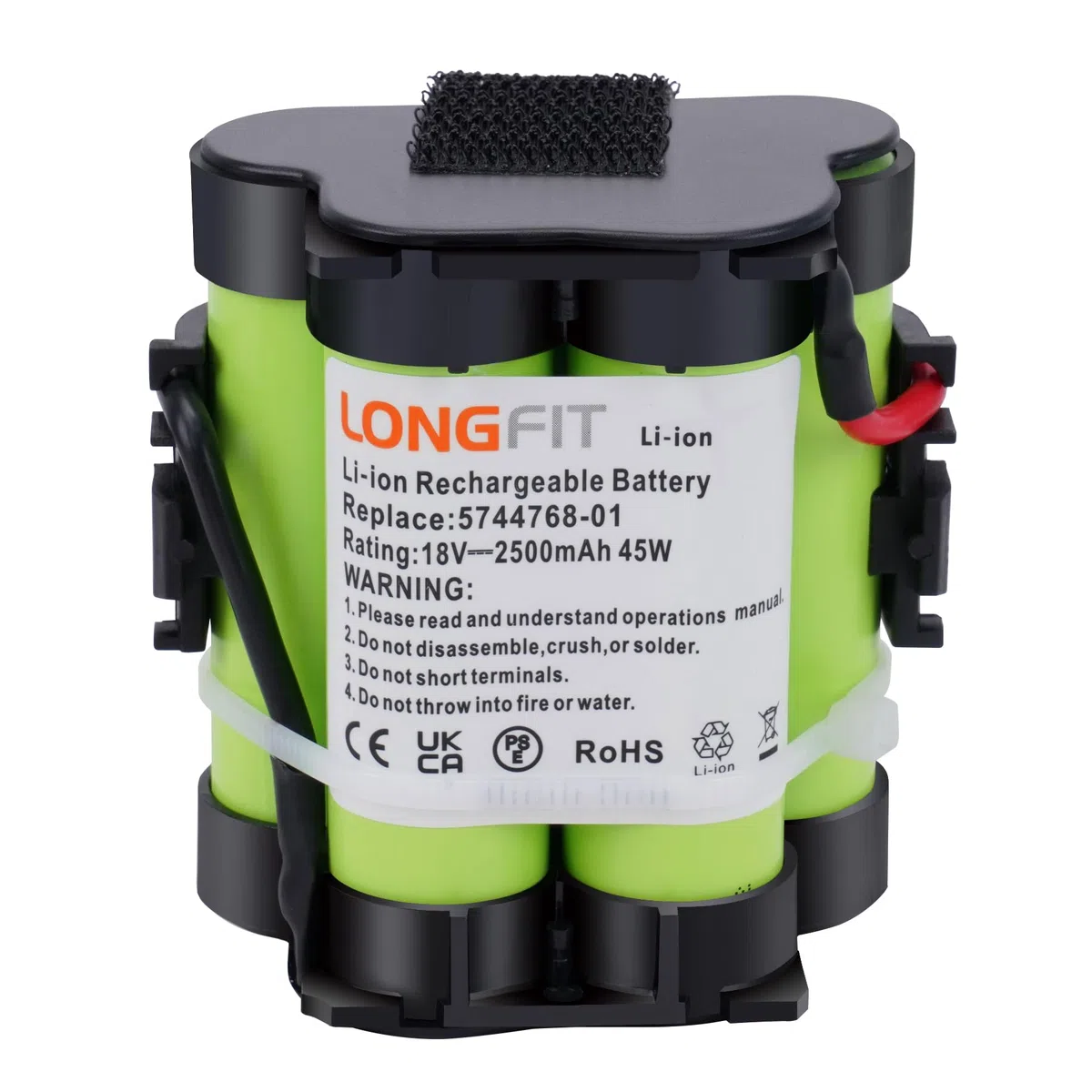 Batteria di Ricambio 18V 2,5Ah Compatibile con il Tosaerba Robotizzato Gardena R38Li, R40Li, R45Li, R50Li, R70Li, R75Li, Automower 105 305 308 308X, Flymo 1200R, McCulloch ROB R600 R800