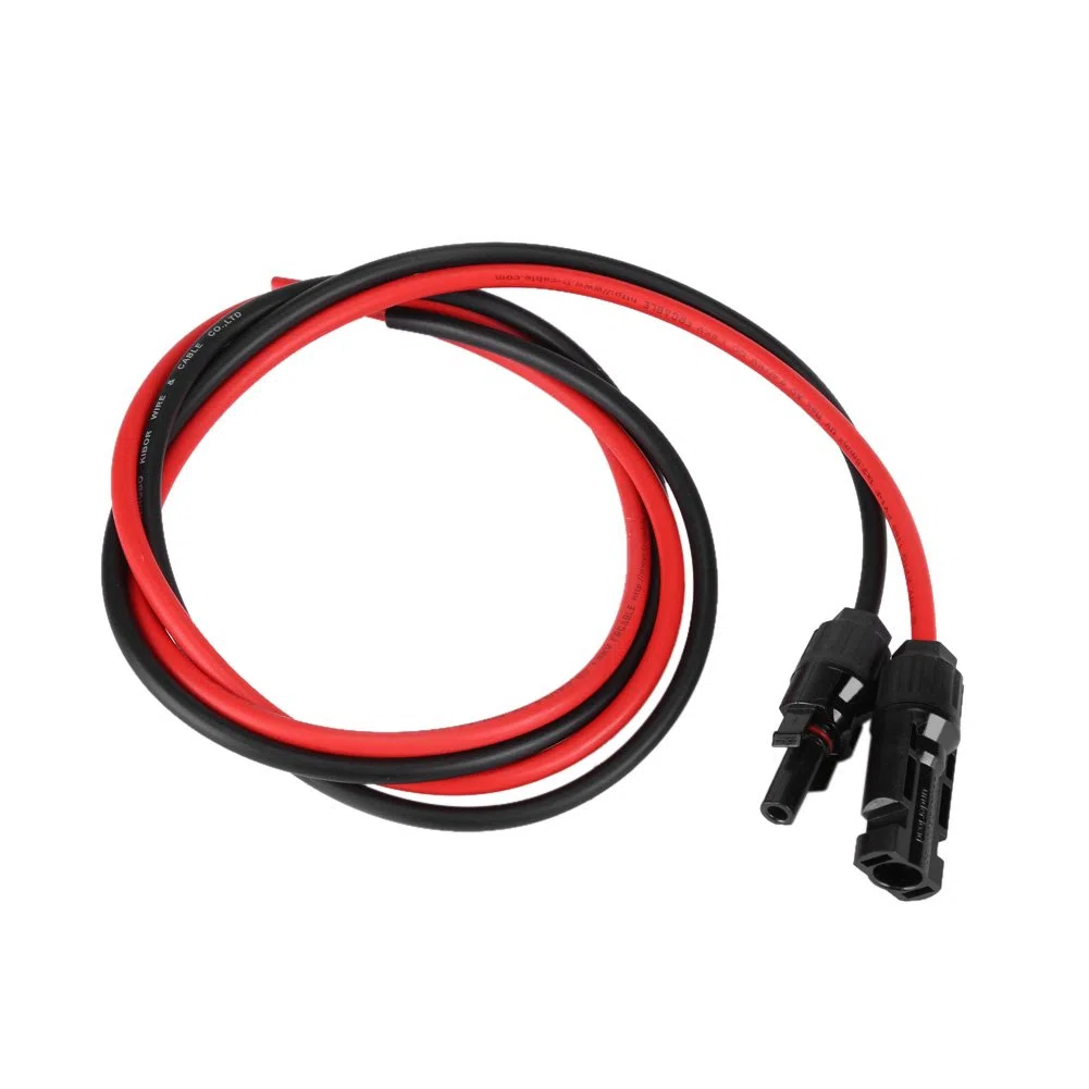Cavi di Prolunga Solare 5 Piedi con Connettori Maschio/Femmina IP67, 6mm², per Pannelli Fotovoltaici, Inverter e Regolatori, Facile Installazione, Impermeabile, -40℃ a +105℃