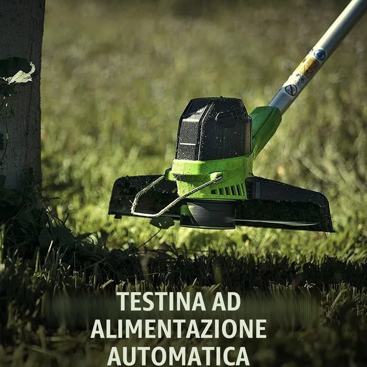 Greenworks Tools 2101507UA Decespugliatore a Batteria G40LTK2 & Tools 2400807 Soffiatore, 40 V, Verde