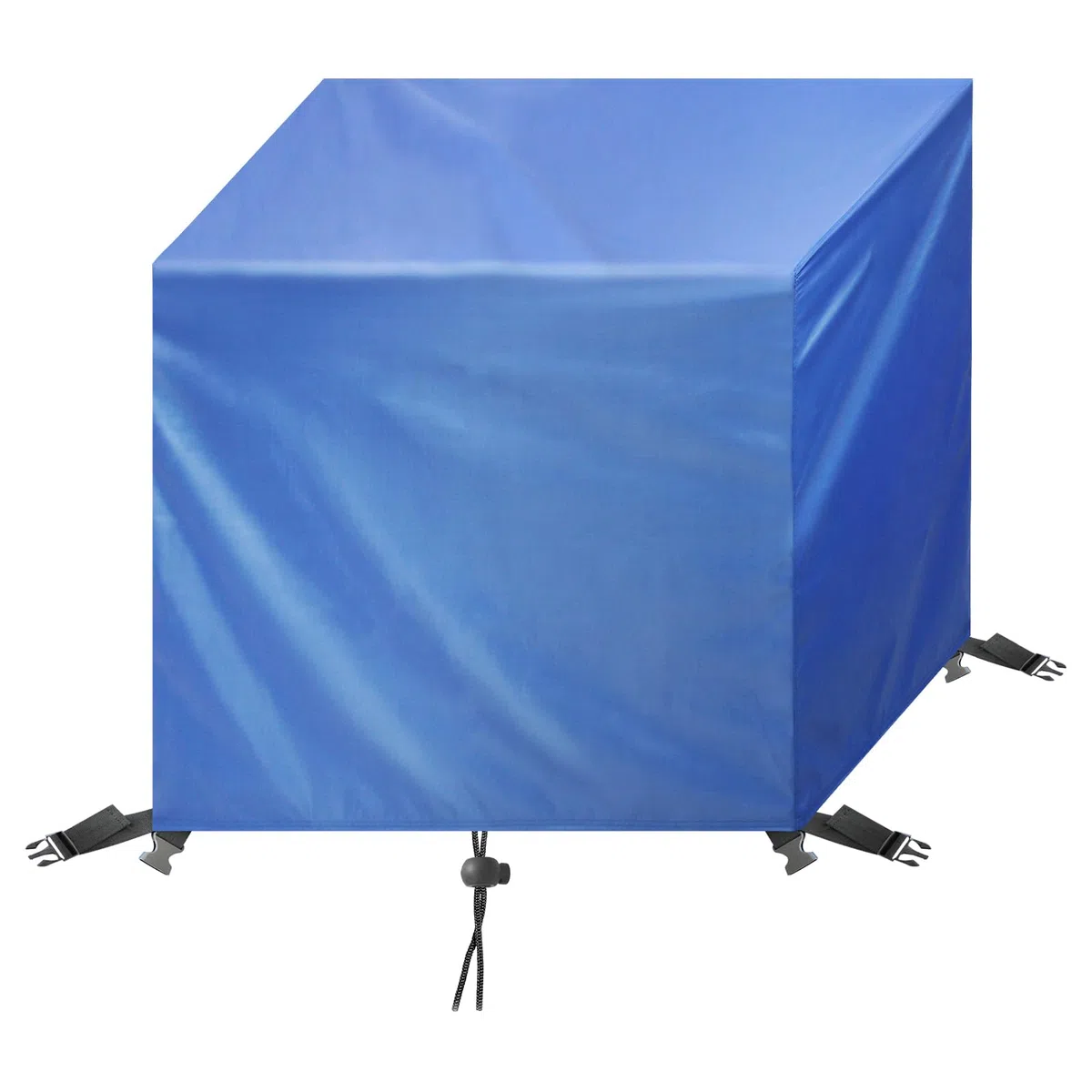 Coperture per Mobili da Giardino 70x70x50cm,Tessuto Oxford 420D, Copertura Tavolo Esterno Impermeabile,Telo Copri Tavolo Esterno,Antivento Anti-UV, Copritavolo da Esterno Quadrato,Blu