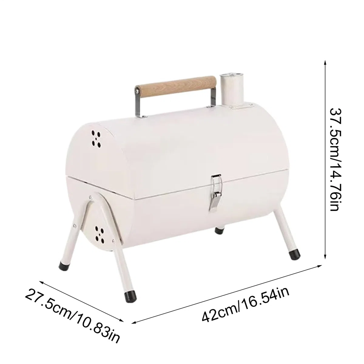 Barbecue a carbonella portatile regolabile – Tablet op Outdoor Barbecue Fumatore | Multifunzionale metallo barbecue | Barbecue a canna per porta cortile posteriore casa balcone campeggio terrazza