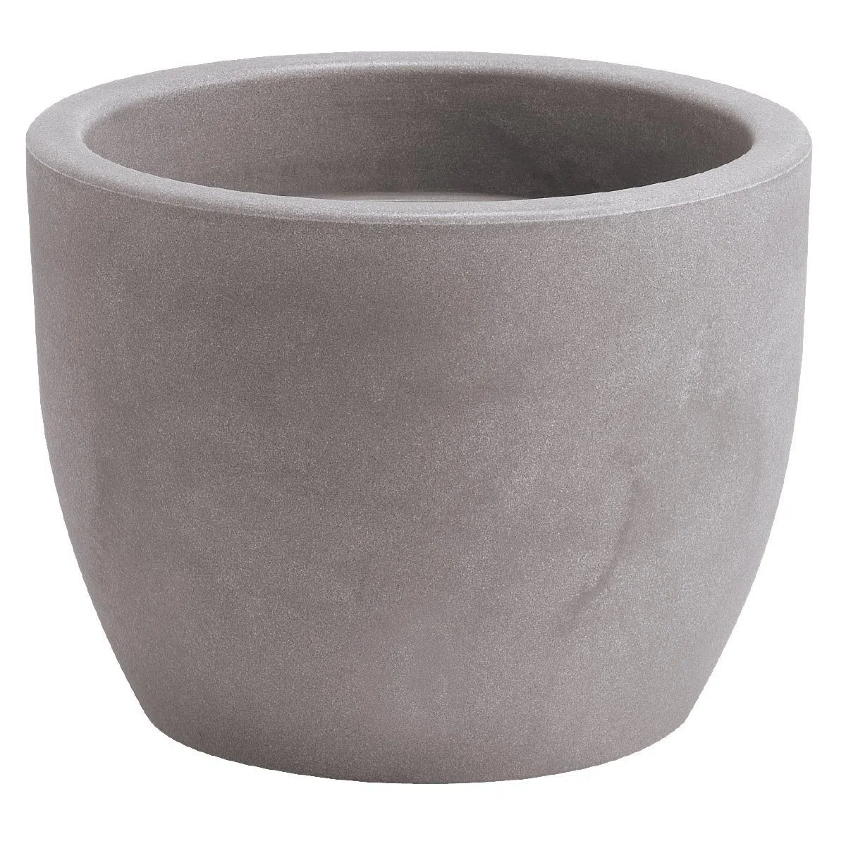 hydroflora 63001470 Vaso Nicoli Hera, Diametro 50 cm, Altezza 38 cm, Colore Grigio Cenere Opaco
