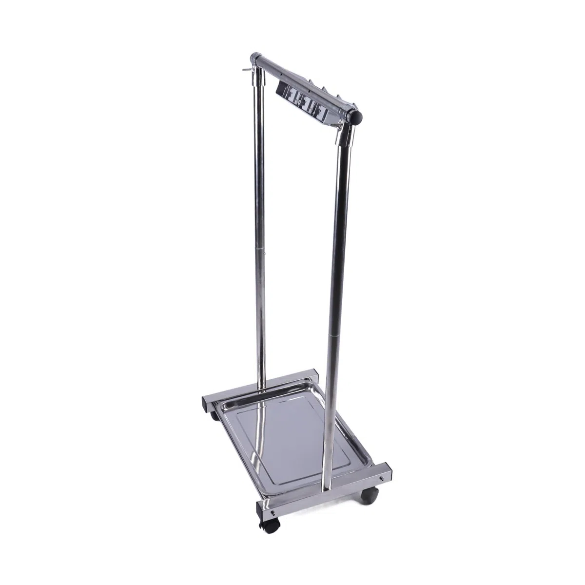 AUNMAS Porta Scopa e Scopa, Organizer per Attrezzi in Acciaio Inossidabile con 3 Ripiani, Portaoggetti Mobile 43,3 X 16,1 X 21,7 Pollici per Garage Domestico, Lavanderia, Balcone (slot)