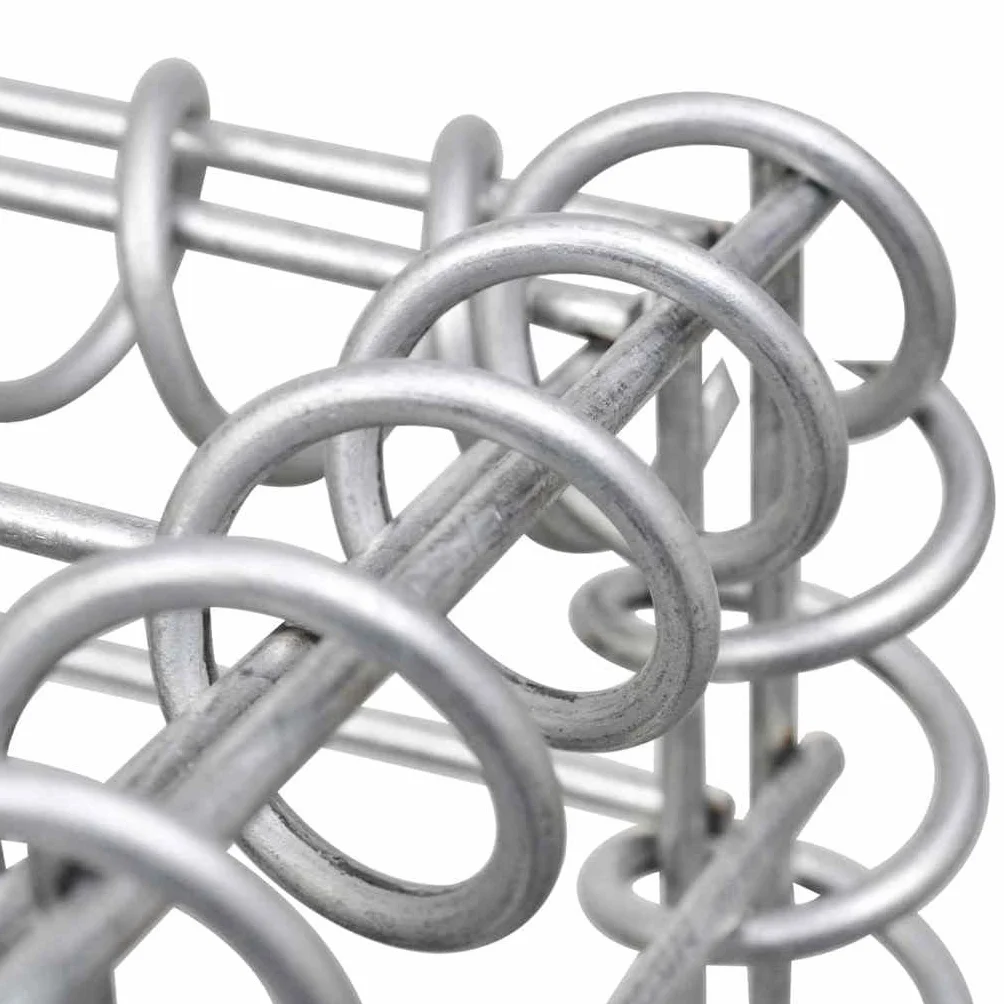 vidaXL Gabbione per Fioriera Gabbia Rete per Aiuola Accessori Arredo da Giardino Giardinaggio Orto Rialzato in Acciaio Zincato 270x30x60cm