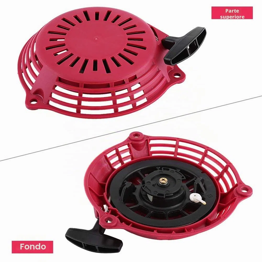Nikou Avviamento a Strappo Generatore, Gruppo di Accensione Avviamento a Strappo Sostituzione per Generatore Ho-n-da GC135, GC160, GCV135, GCV160, EN2000 (Rosso)