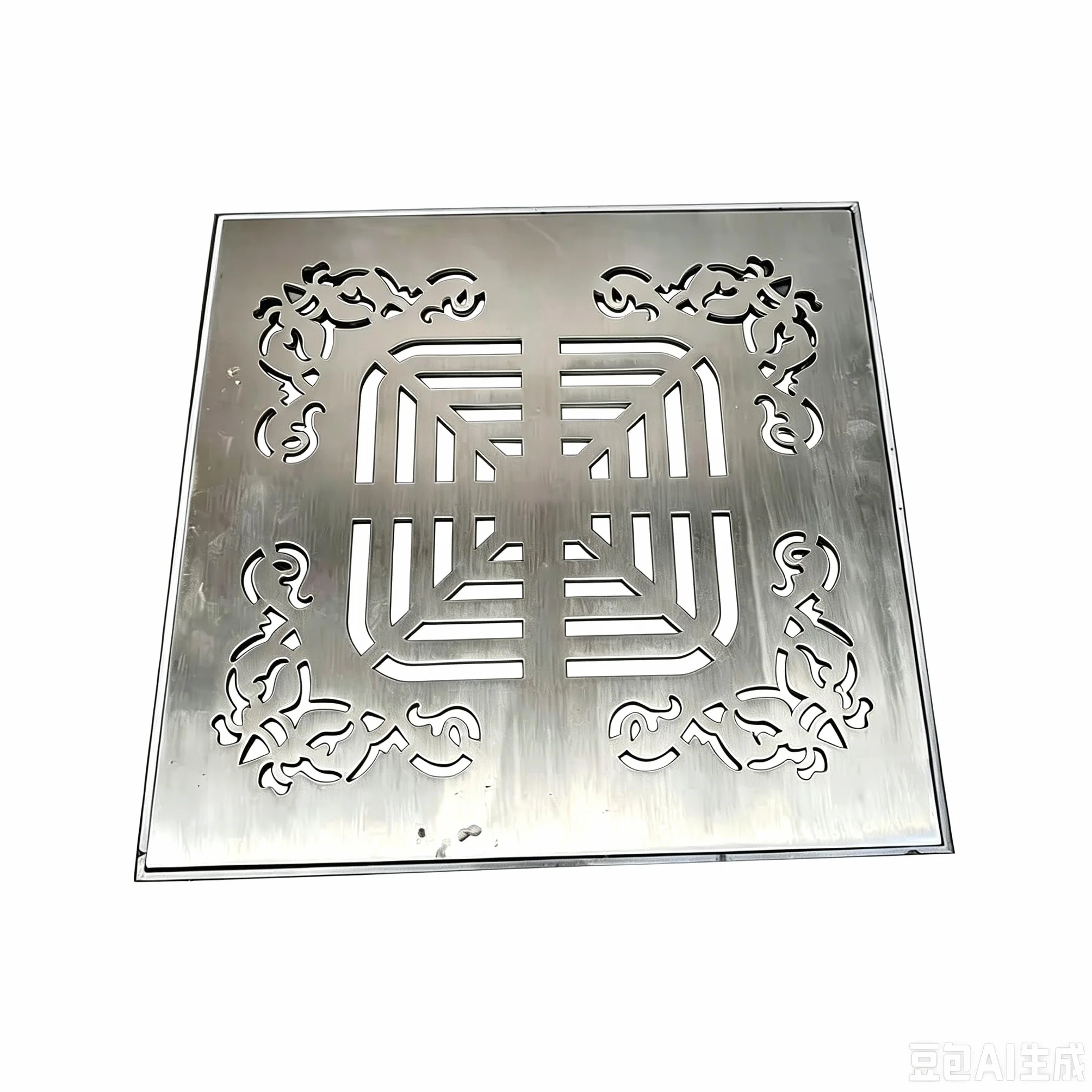 QYANPEN Coperture per scarichi da Esterno 10x10cm, 15x15cm, 20x20cm, 25x25cm, 30x30cm Griglia di Scarico Quadrata con Base, Resistente Copertura per Scarico da Esterno in Acciaio Inossidabile 304 PE