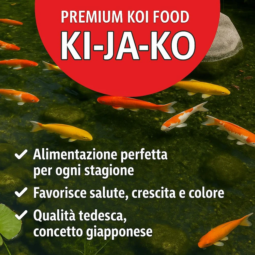Super Mix alimento per Koi di Alta qualità in Formato Premium da 1 kg / 6mm - con Sapore di Grano, per Koi-Carp