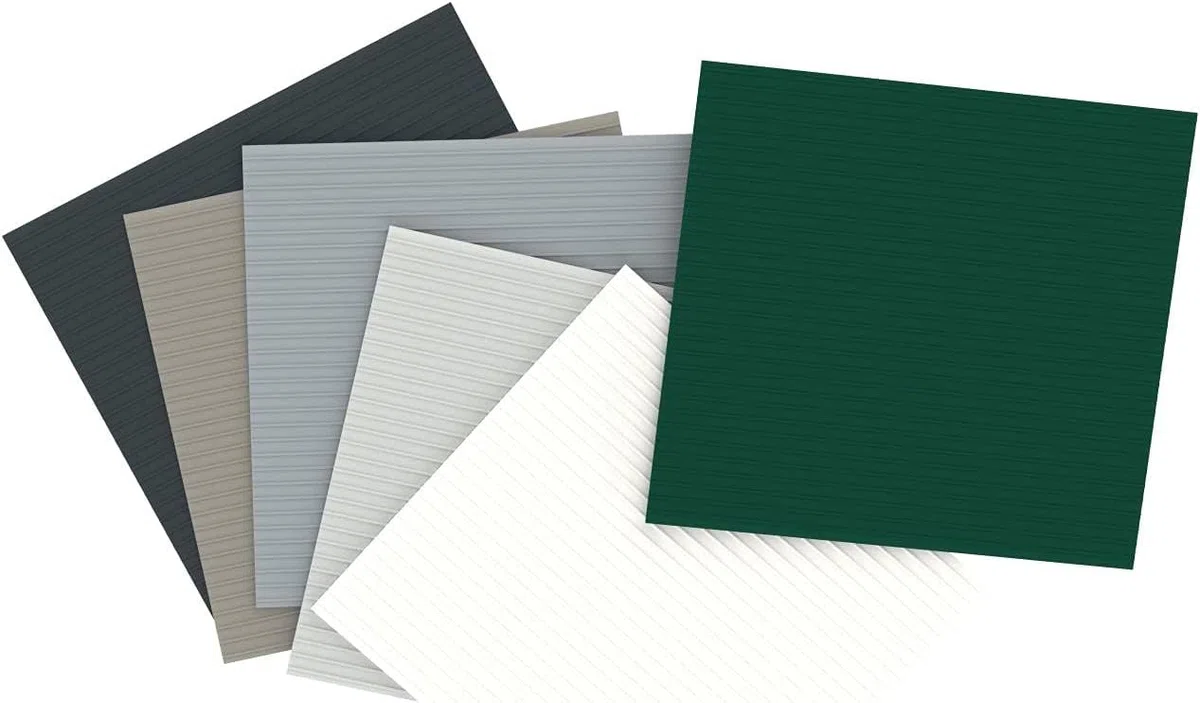 Pinto FERRAMENTA Striscie Pannelli PVC Frangisole Schermatura Privacy Copri Balcone Ringhiera Cancelli Terrazzi Giardino Pannelli Recinzioni Esterno Kit 5PZ H95cm x 2.50mt (Marrone)