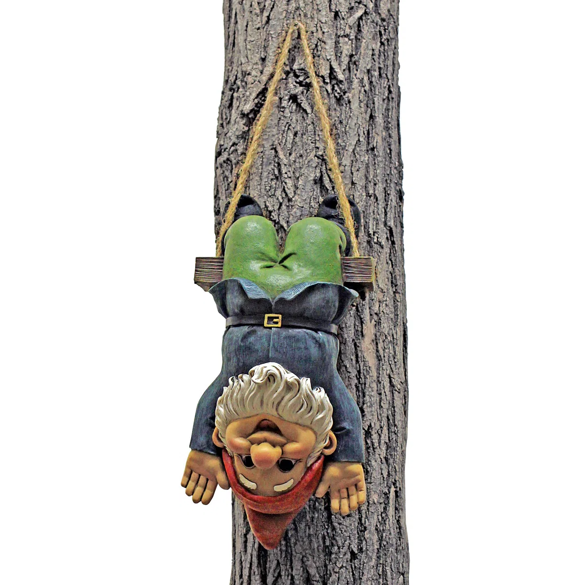 Garden Gnome Statue - Alfie Acrobat Swinging Gnome - Outdoor Garden Gnomes - Statue Divertente Prato Gnome