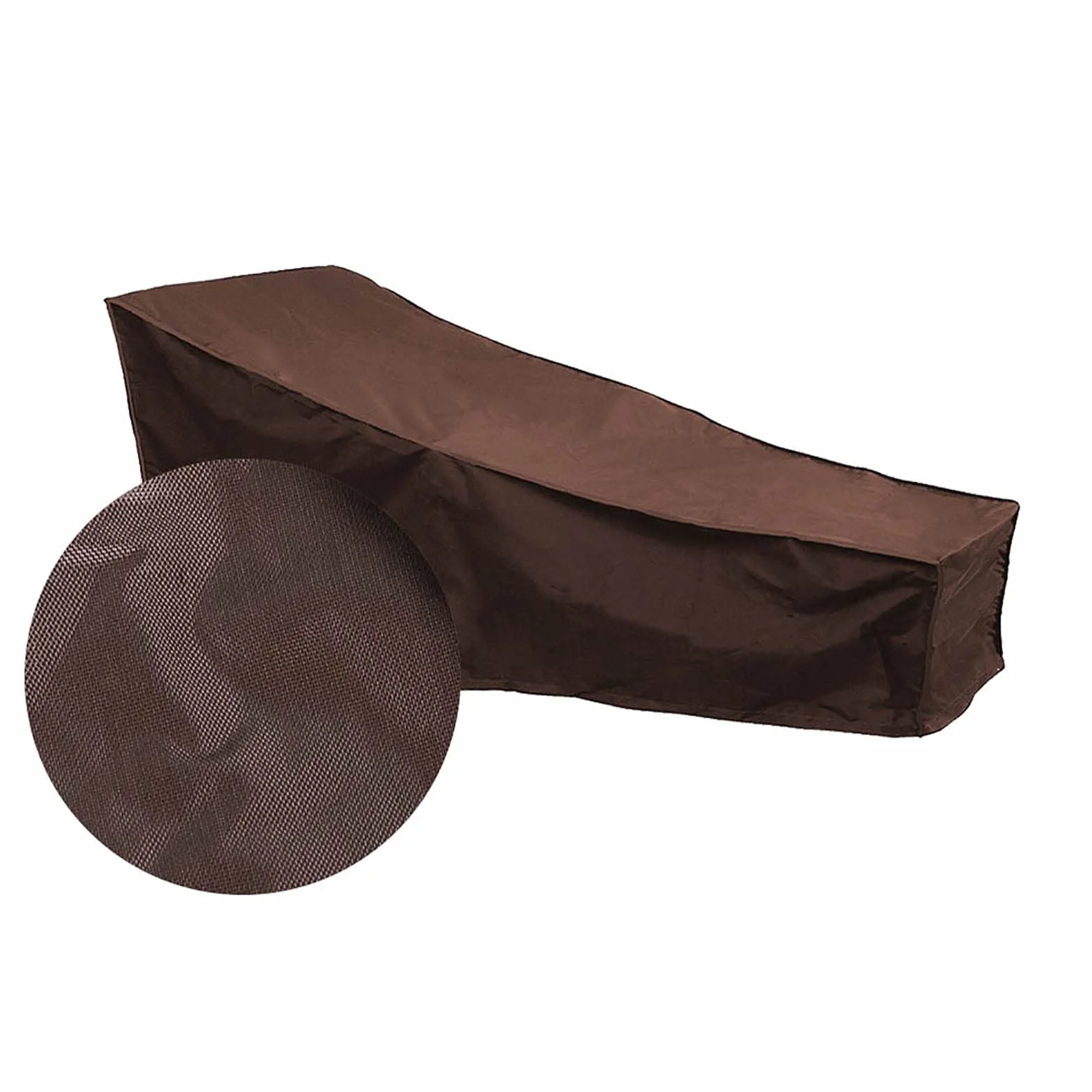 Rengue Copertura per Poltrona Lounge da Esterno 190, in taffetà di Poliestere Rivestito in Argento, Copertura per Mobili da Giardino, 208 X 76 X 41 Cm, Protezione Dalle Intemperie con Coulisse per