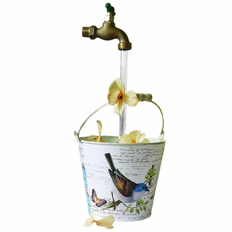 Fontana magica che scorre il becco irrigazione, fontana invisibile del rubinetto, fontana del rubinetto galleggiante, 3 kit rubinetto galleggiante, decorazione artistica del cantiere fai da te