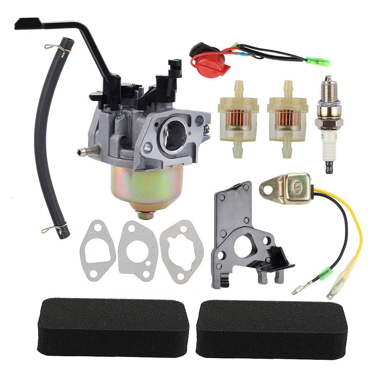 Carburatore con Filtro dell'Aria Sostituzione per Honda GX160 GX120 GX200 GX168 168F 5.5HP 6.5HP 163cc 196cc 196cc Generatore del Motore