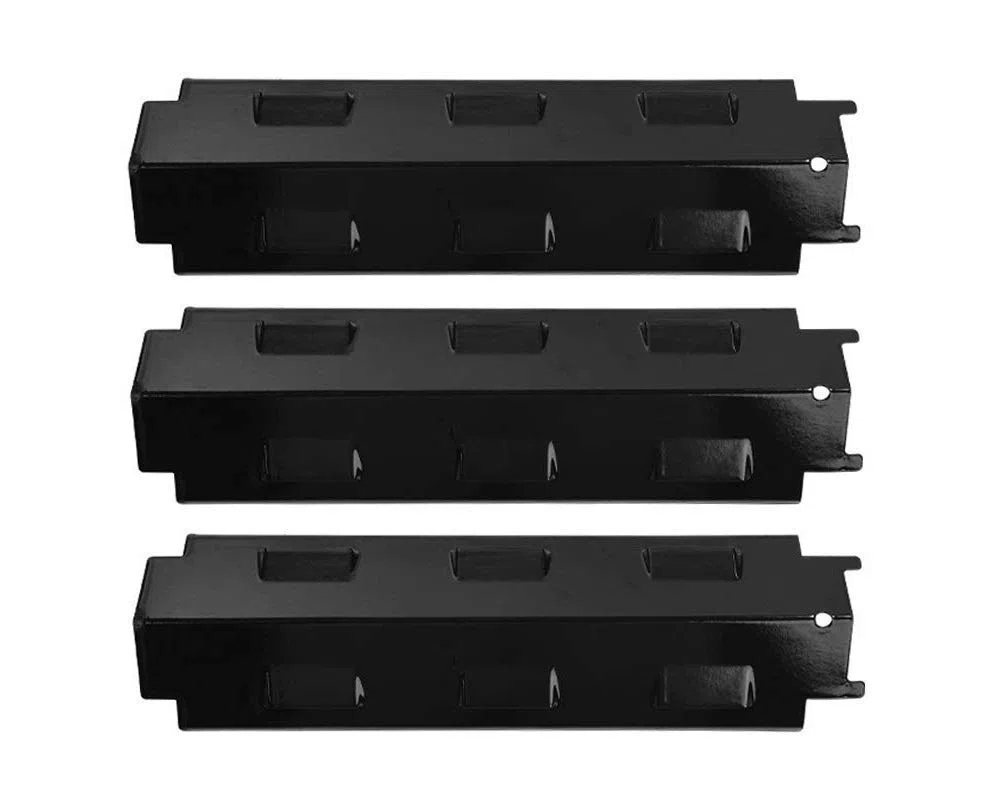 98531 (3-Pack) Porcelain Steel Piatti Caldi di Ricambio per Sochef, Campingaz, Char-Broil, Broil-Master, CCLIFE e Altri Modelli di Griglie