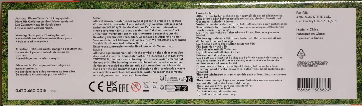 Stihl DECESPUGLIATORE A Giocattolo
