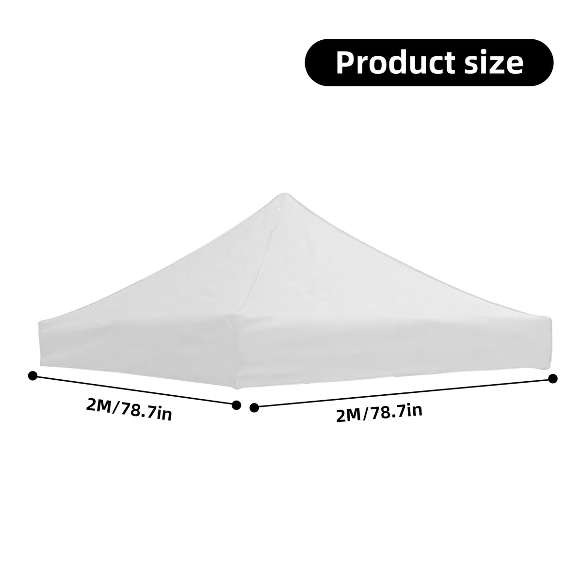 Tetto per gazebo, copertura resistente ai raggi UV e all'acqua, tenda da sole portatile indipendente per feste all'aperto, copertura di ricambio per gazebo, fodera di ricambio per baldacchino da