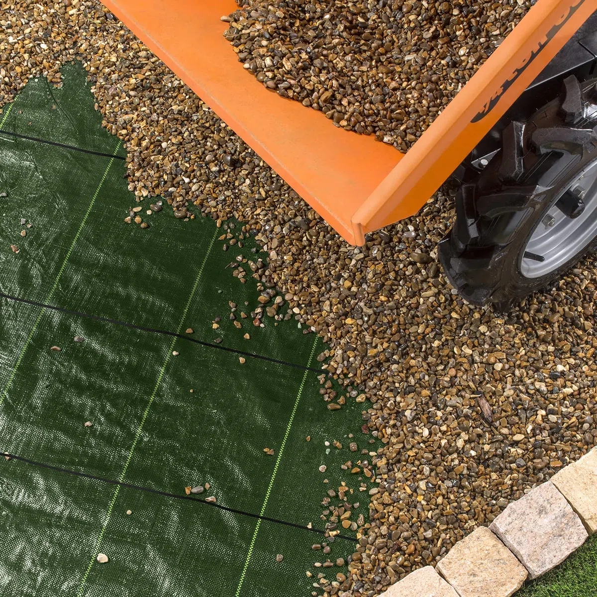 Pro-Tec 130 g/m², tessuto per il controllo delle infestanti da giardino, larghezza 1,2,3,4,5 m (4 m x 5 m)