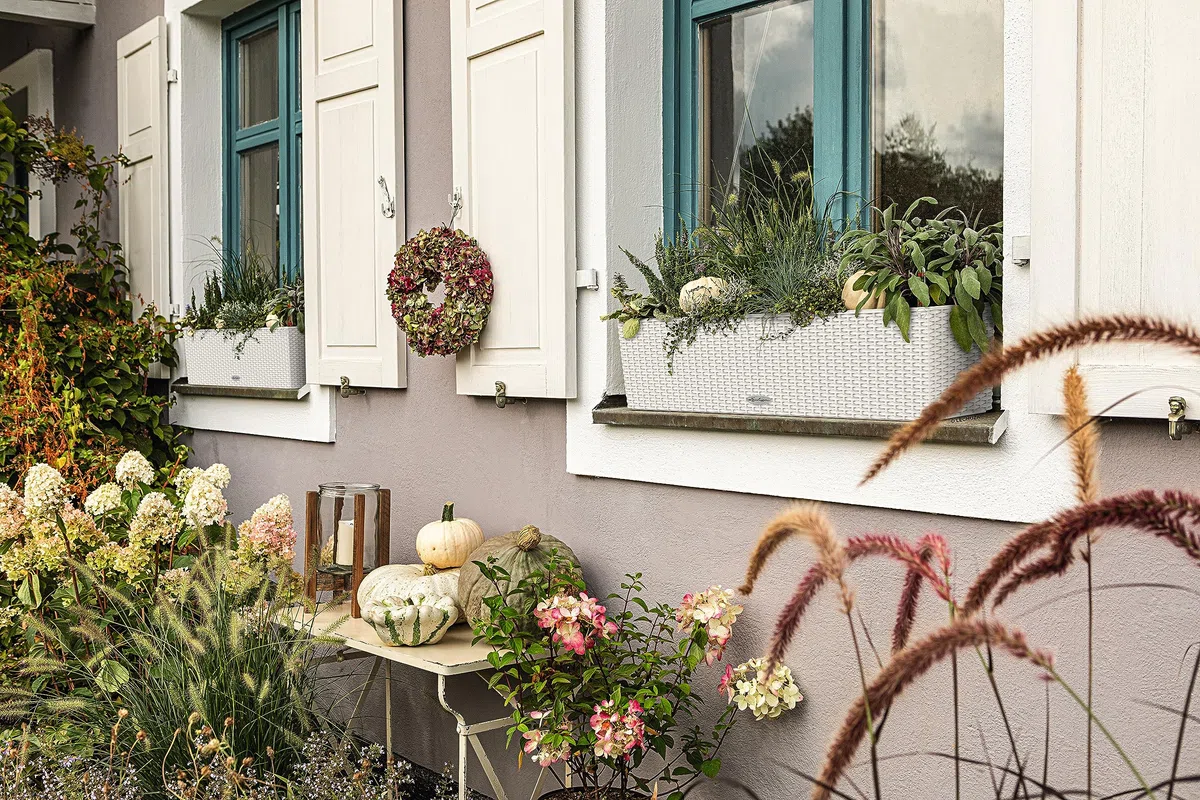 LECHUZA BALCONERA Cottage 80 bianco 15610
