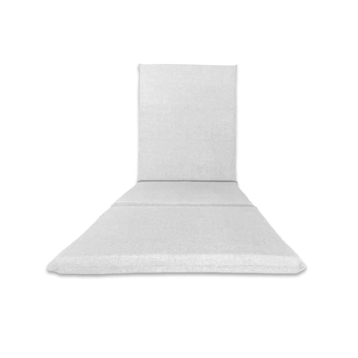 Il Tuo Artigiano Design uscino Imbottito per Lettino Prendisole Artigianale Totalmente Sfoderabile made in Italy - 190x60 cm (Bianco)