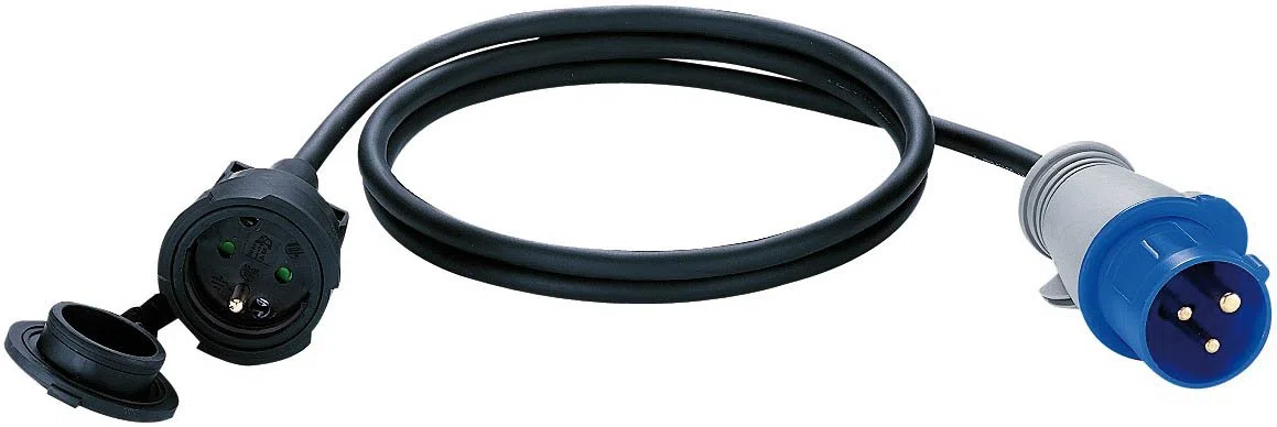 Brennenstuhl, 1132911, 1132911 P17 Extension Plug adattatore con 2 poli, 16 A, 230 V, 1,5 m H07RN-F 3G1.5