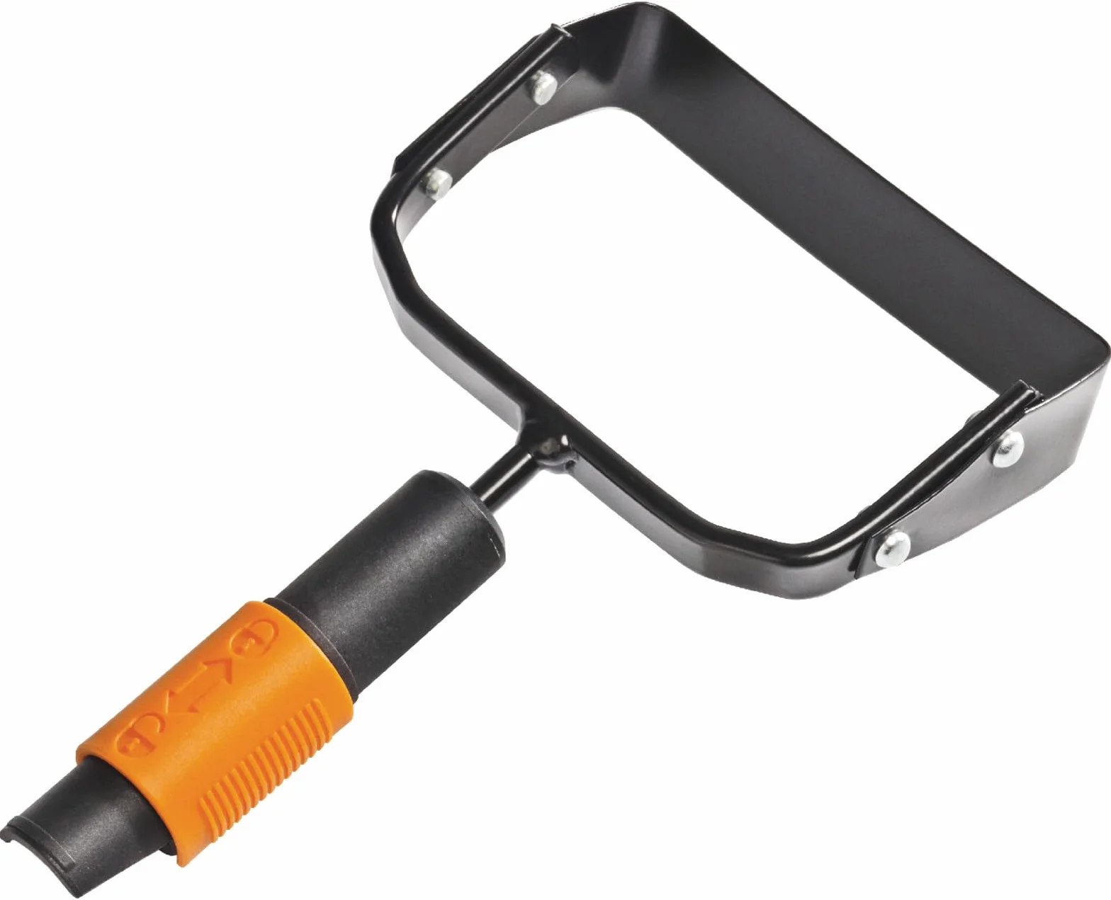 Fiskars Sarchiatore, Testa di attrezzo, Lunghezza: 25 cm, Larghezza: 15,5 cm, Lama in acciaio, Nero/Arancione, QuikFit, 1000738